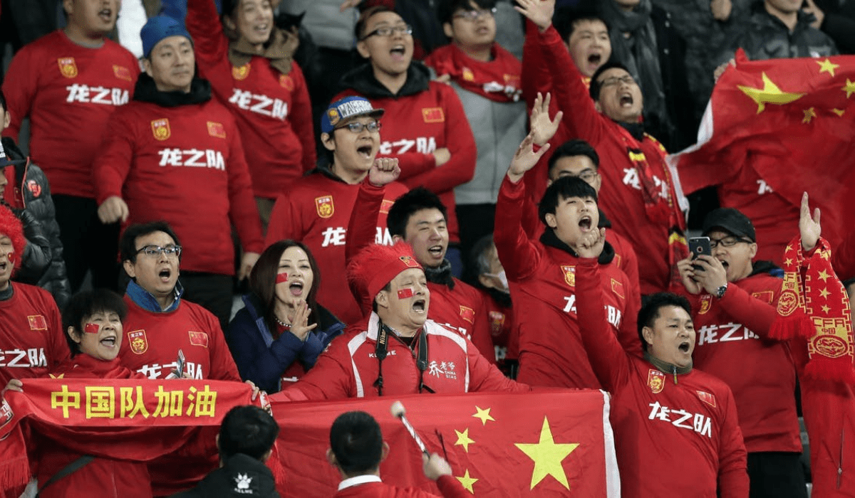 Angry Chinese football fans lashed out at their country